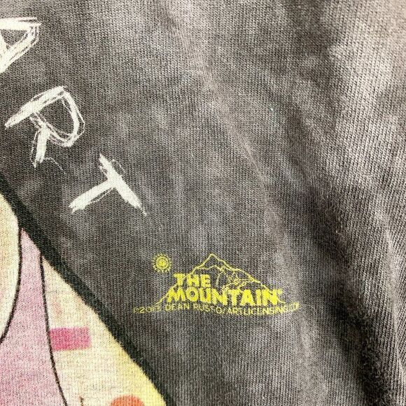 The Mountain Tie Dye Shirt Mens Medium Black Pit Bulls Long Sleeve Tee Casual‎ - Picture 3 of 11